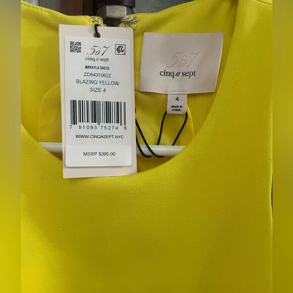 Cinq a Sept mini yellow dress - Picture 2 of 4